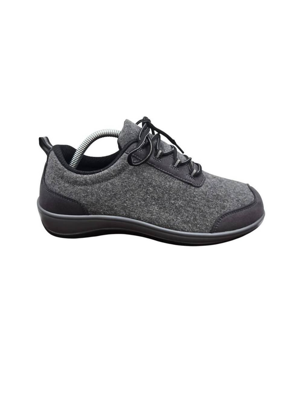NEW ORTHOFEET women's sierra casual walking orthopedic shoe in gray